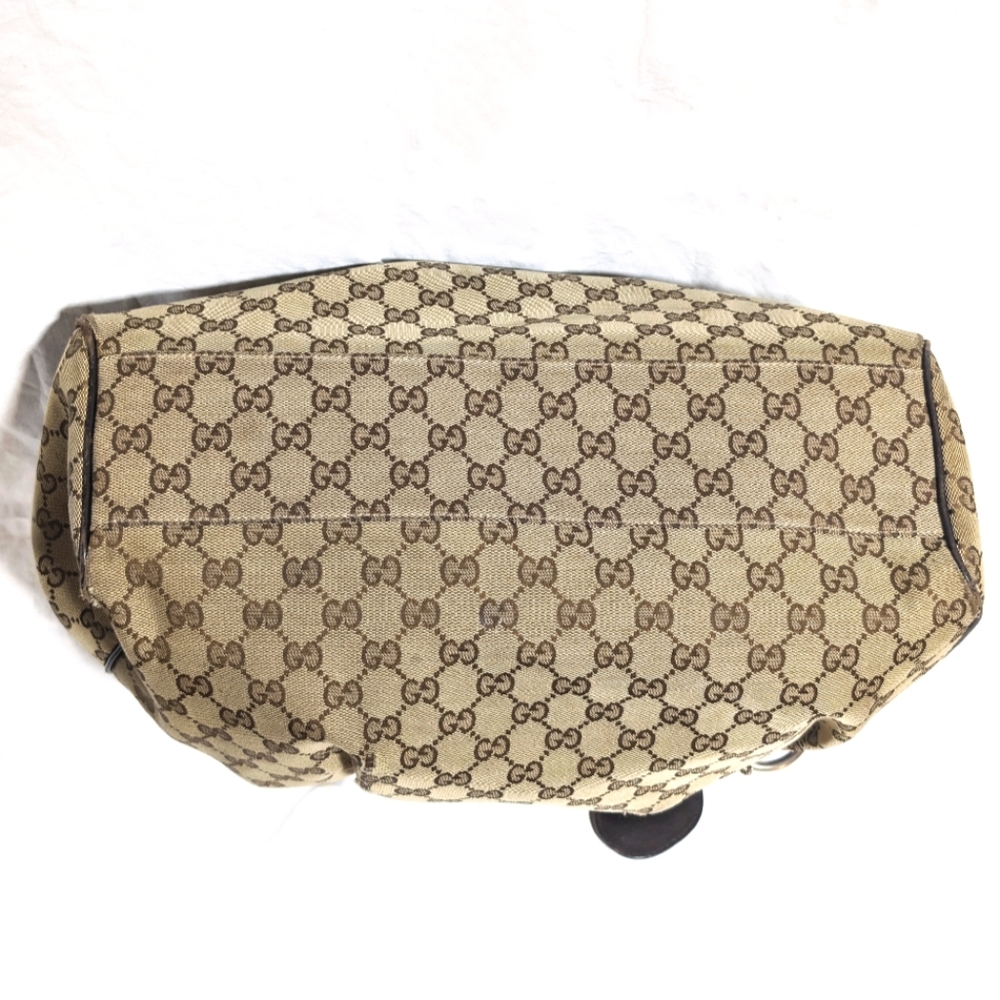 GUCCI Sukey Large Original GG Canvas Tote/Shoulder/Hobo Bag - Picture 4 of 14